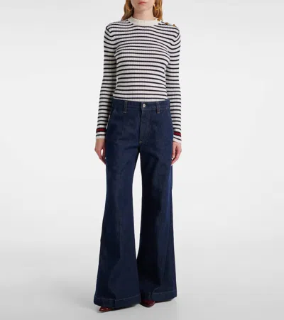 Citizen Of Humanity Womens Summit Citizens Of Humanity X Argent Beverly Bootcut-leg Mid-rise Jeans In Blue