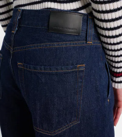 Citizen Of Humanity Womens Summit Citizens Of Humanity X Argent Beverly Bootcut-leg Mid-rise Jeans In Blue