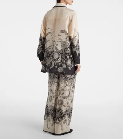 Zimmermann Camicia Rhiannon In Seta Stampata  Donna In Multi