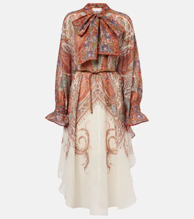 Zimmermann Layered Multicolour Dress With Paisley Patterns