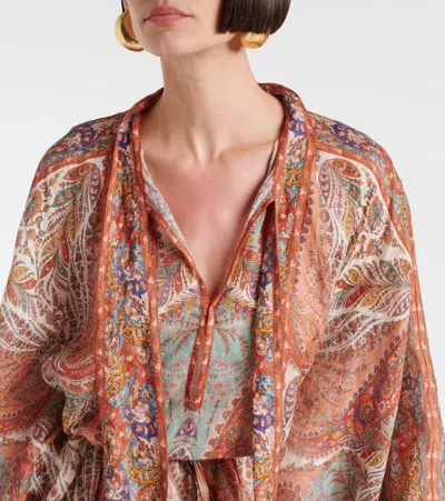 Zimmermann Layered Multicolour Dress With Paisley Patterns