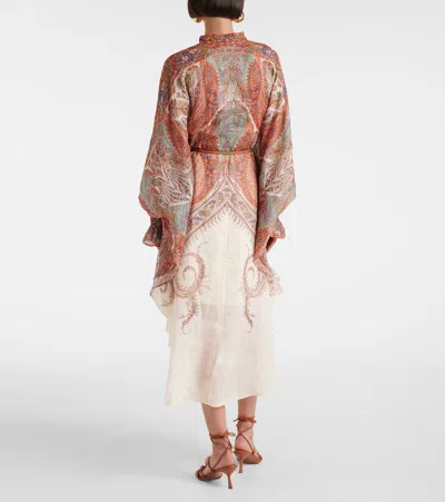 Zimmermann Layered Multicolour Dress With Paisley Patterns