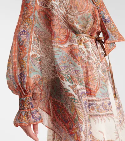 Zimmermann Layered Multicolour Dress With Paisley Patterns