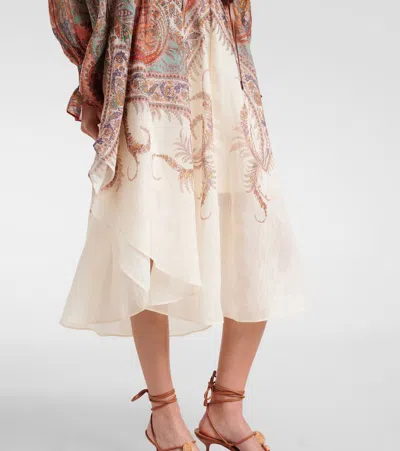 Zimmermann Layered Multicolour Dress With Paisley Patterns