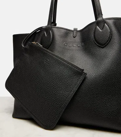 Gucci Borsa Shopping Reversibile In Pelle Nera  Donna