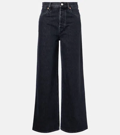 Gucci Wide-leg Denim Jeans In Gray