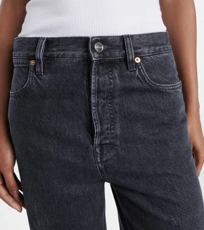 Gucci Wide-leg Denim Jeans In Gray