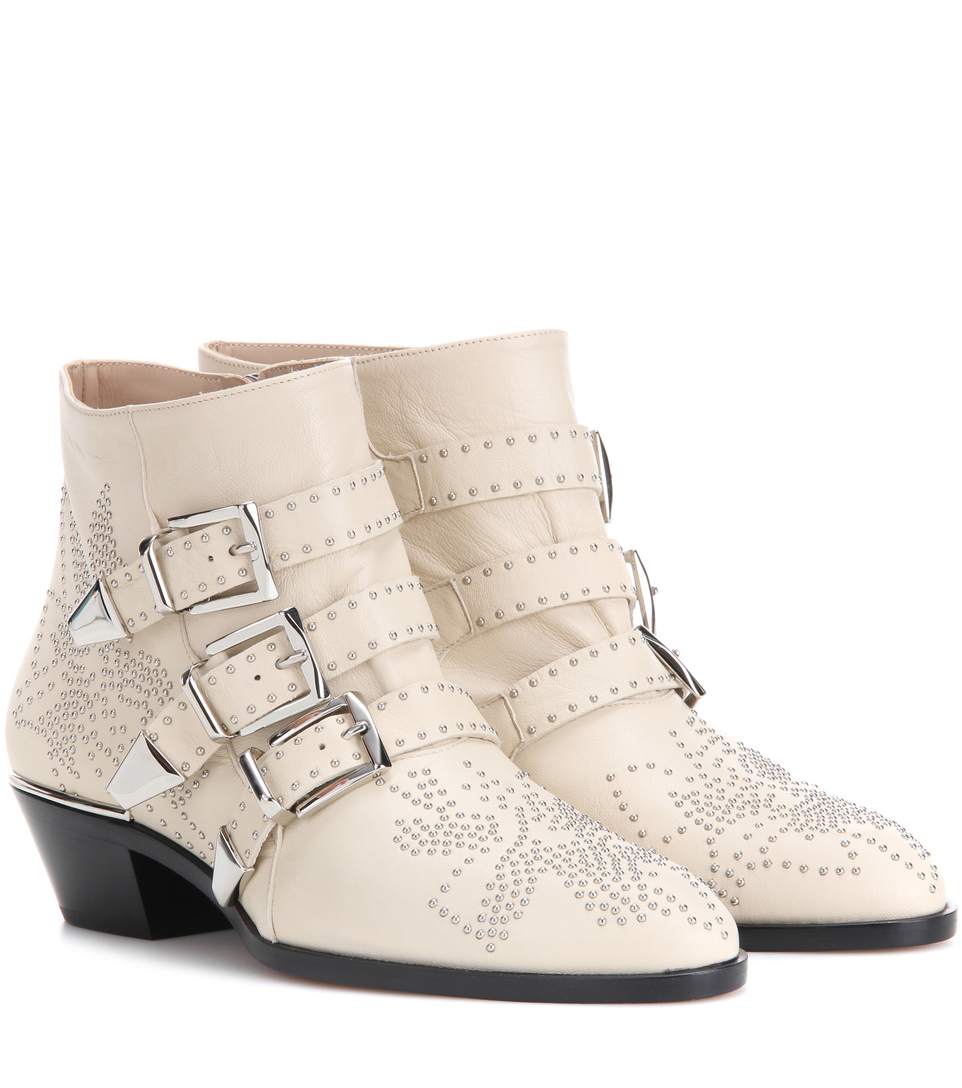 susanna studded leather ankle boots