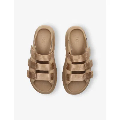 Ugg Goldenglow Dark Sand Sandal In Brown