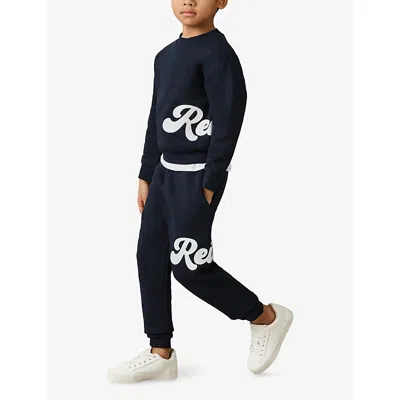 Reiss Grover Logo-script Cotton-blend Sweatshirt 3-9