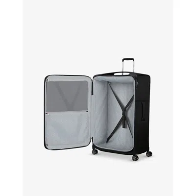 Samsonite Black Re-lite Spinner Expandable 4-wheel Polyester Suitcase 83cm