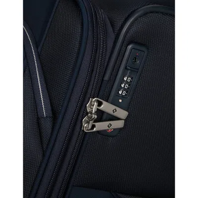 Samsonite Midnight Blue Re-lite Spinner Expandable 4-wheel Polyester Suitcase 67cm