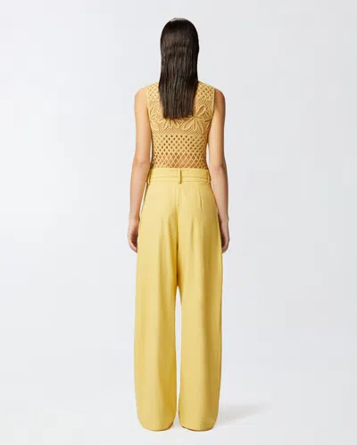 Pinko Ricordi Pants In Yellow