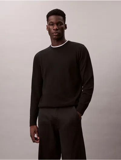 Calvin Klein Men's Extra Fine Merino Blend Crewneck Sweater