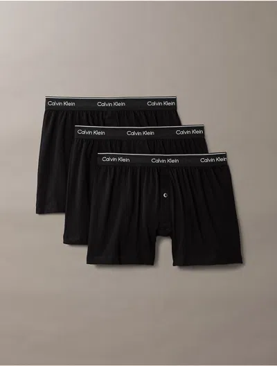 Calvin Klein Icon Low-rise Stretch-cotton Trunks In Black