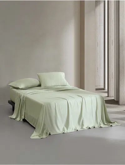 Calvin Klein 400 Thread Count Rekoop Solid Sateen Sheet Set