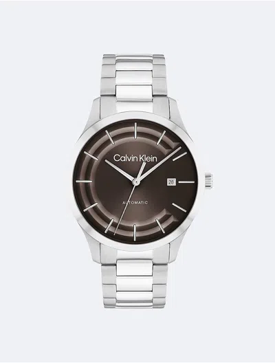 Calvin Klein Men's Automatic H-link Bracelet Watch