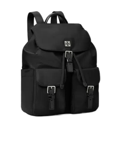 Tory Burch Functional Nylon Backpack With Multiple Pockets
