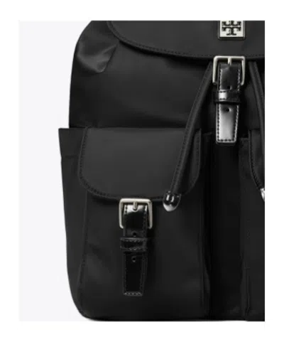 Tory Burch Functional Nylon Backpack With Multiple Pockets