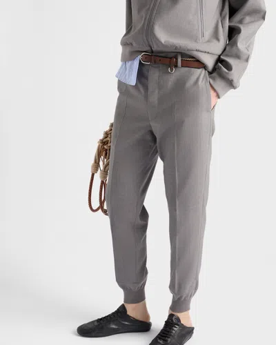 Prada Pantalone In Gray