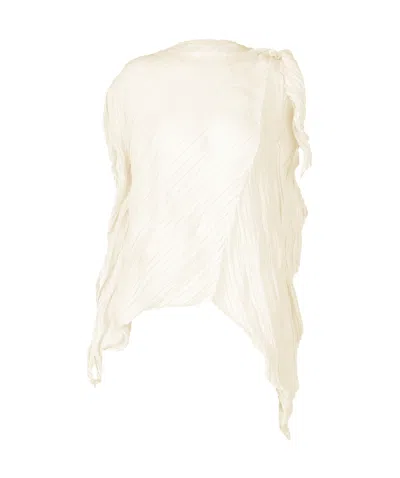 Issey Miyake Wrinkled And Twisted Top