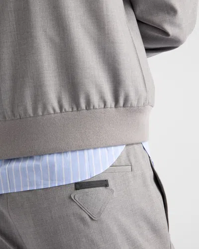 Prada Pantalone In Gray