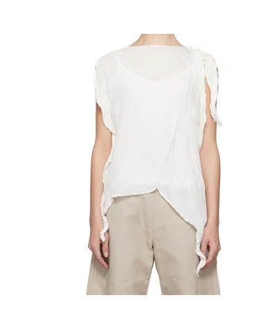Issey Miyake Wrinkled And Twisted Top