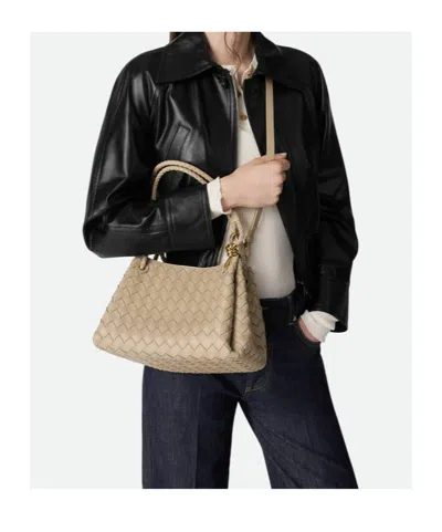 Bottega Veneta Small Parachute Intrecciato Leather Shoulder Bag