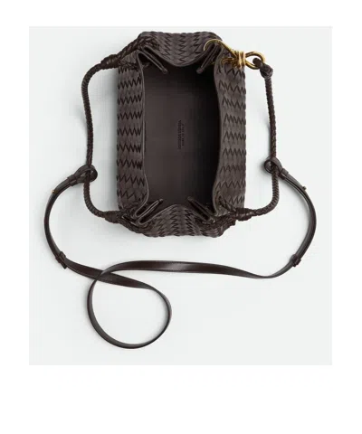 Bottega Veneta Small Parachute Intrecciato Leather Shoulder Bag In Brown