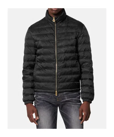 Versace Tailored Jacket With Elasticated Cuffs And Hem In Black