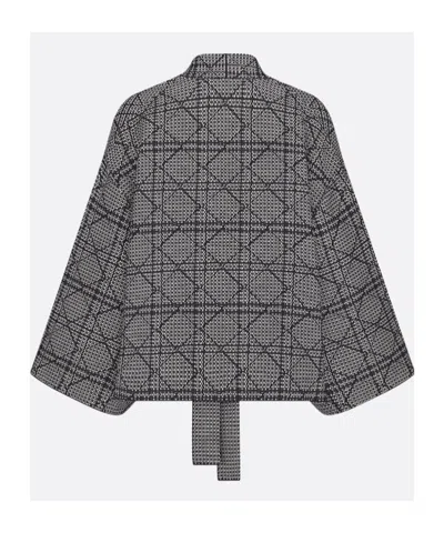 Dior Cannage Jacket In Gray