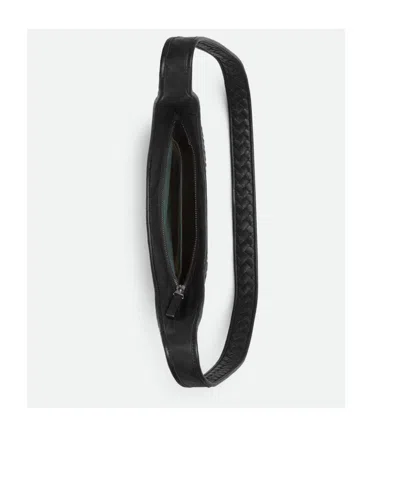 Bottega Veneta Brown Veneto Crossbody Bag In Black