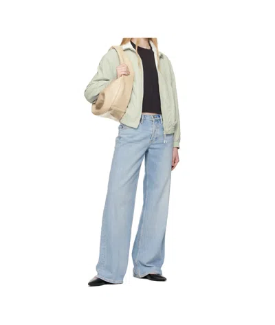 By Far Black Koyna Creased Calf Leather Ballerina Flats In Black