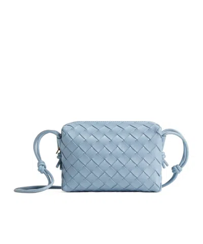 Bottega Veneta Mini Leather Intrecciato Loop Cross-body Bag