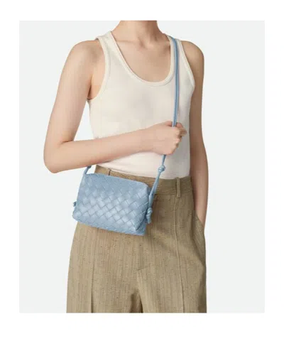 Bottega Veneta Mini Leather Intrecciato Loop Cross-body Bag