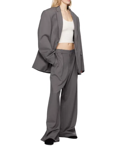 Wardrobe.nyc Single-breasted Blazer In Gray