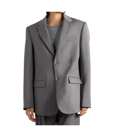 Wardrobe.nyc Single-breasted Blazer In Gray