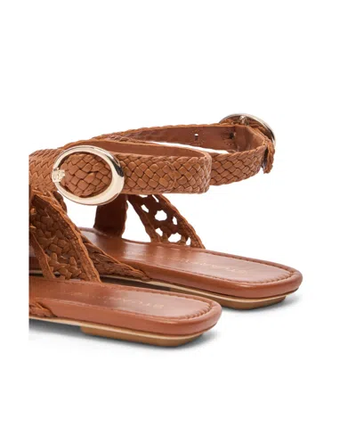 Stuart Weitzman Heel Sandals With Braided Straps And Open Toe