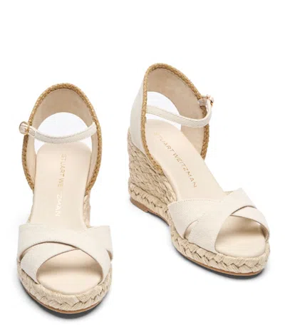Stuart Weitzman Mirela Ii Suede Espadrille Wedge Sandals