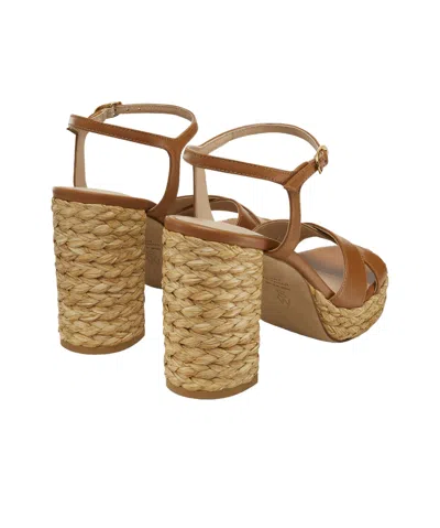 Stuart Weitzman Heel Strap Sandals With Braided Cross Design