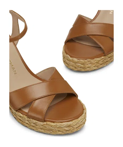 Stuart Weitzman Heel Strap Sandals With Braided Cross Design