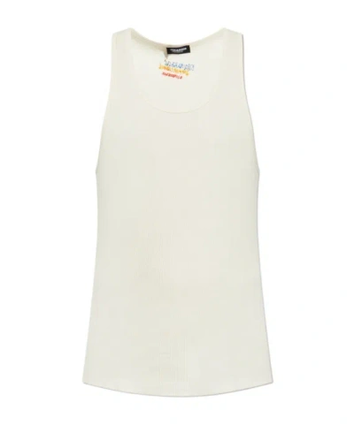 Dsquared2 Sleeveless T-shirt In White