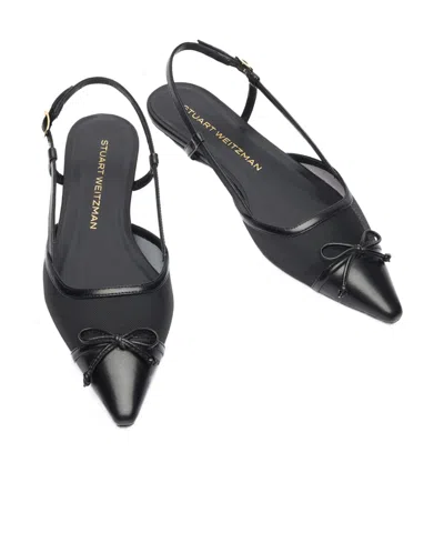 Stuart Weitzman Mid Heel Ballerina Shoes With Pointed Toe