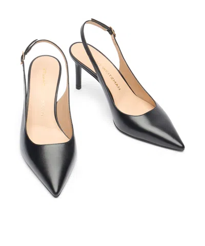 Stuart Weitzman Stuart Power 75 Pointed Toe Slingback Pump