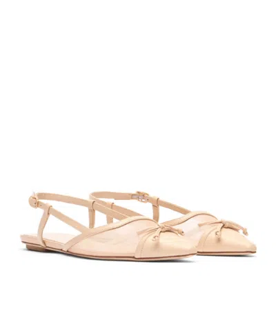 Stuart Weitzman Mesh-panel Ballet Flats