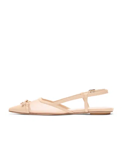 Stuart Weitzman Mesh-panel Ballet Flats
