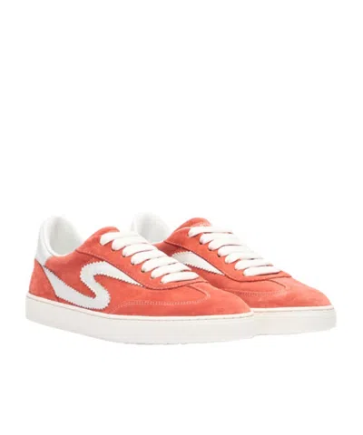 Stuart Weitzman Low Top Sneakers Contrast Stitching