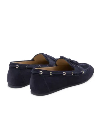 Stuart Weitzman Tinsley Moc Toe Loafer In Blue