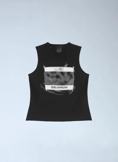 Mm6 Maison Margiela Mm6 X Salomon Edition Crewneck Tank Top Black