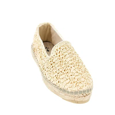 Manebi Flat Raffia Espadrilles Raffia Net